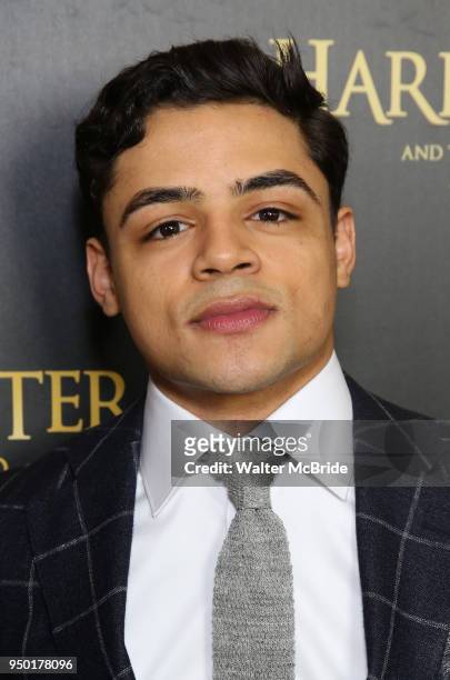 Joshua De Jesus attends the Broadway Opening Day Cast Press Reception for 'Harry Potter and the Cursed Child Parts One and Two' at The Lyric Theatre...