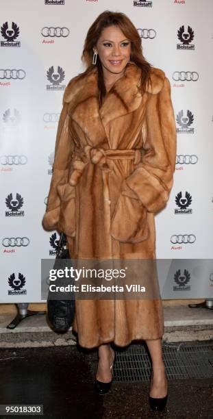 Actress Linda Batista attends "Amelia" Premiere Cocktail Party hosted by Belstaff at Belstaff boutique on December 22, 2009 in Rome, Italy.