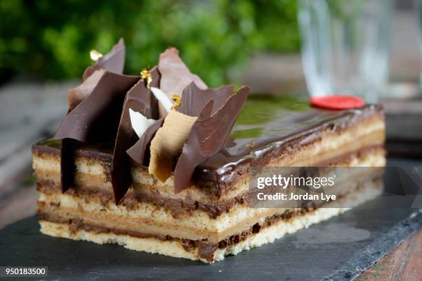 gateau opera cake - layer cake stock pictures, royalty-free photos & images