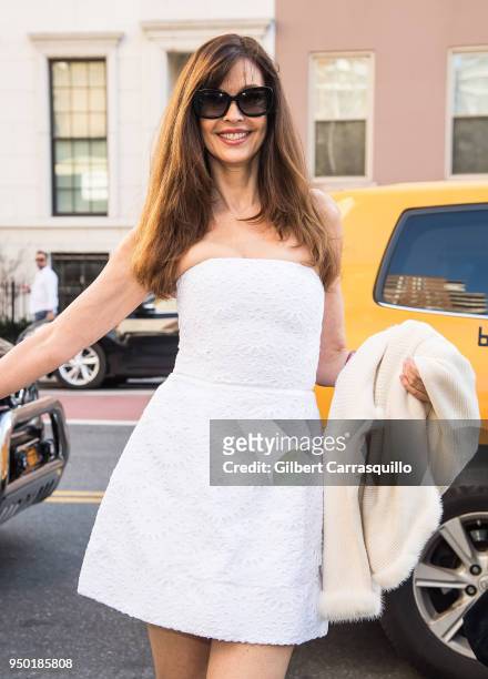 Model Carol Alt arriving to the screening of 'To Dust' during the 2018 Tribeca Film Festival at SVA Theatre on April 22, 2018 in New York City.