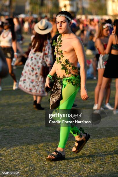 Festivalgoers during the 2018 Coachella Valley Music And Arts Festival at the Empire Polo Field on April 22, 2018 in Indio, California.