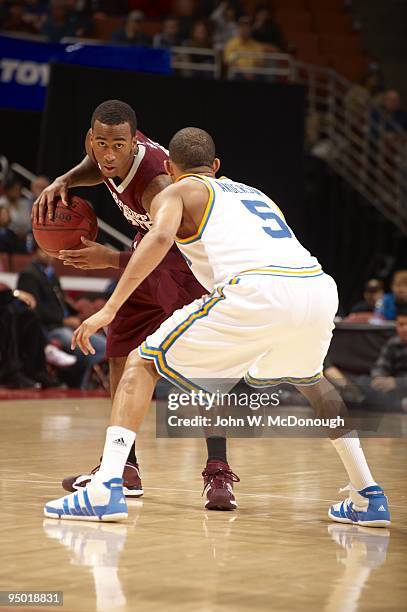 John R. Wooden Classic: Mississippi State Dee Bost in action vs UCLA at Honda Center. Anaheim, CA CREDIT: John W. McDonough