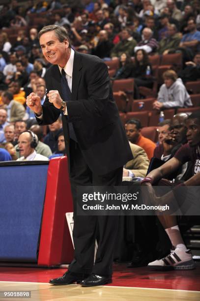 John R. Wooden Classic: Mississippi State coach Rick Stansbury on sidelines during game vs UCLA at Honda Center. Anaheim, CA CREDIT: John W. McDonough