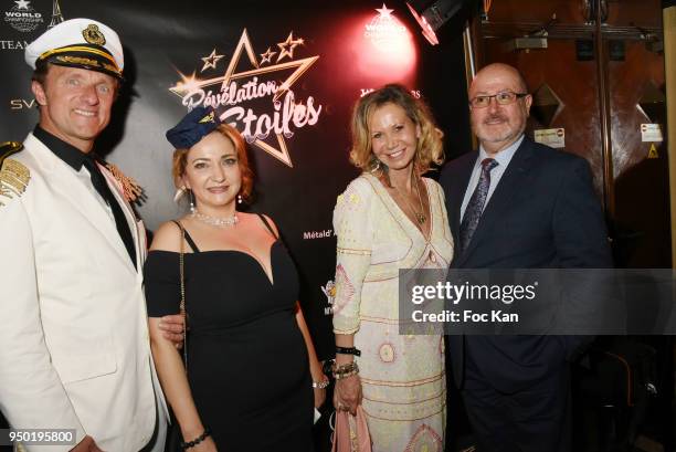 Stephane Roux, Anastasia Gai;, iona Gelin and Oscar Sisto attend "Revelation des Etoiles" French Finalists for WCOPA at Cesar Palace on April 22,...