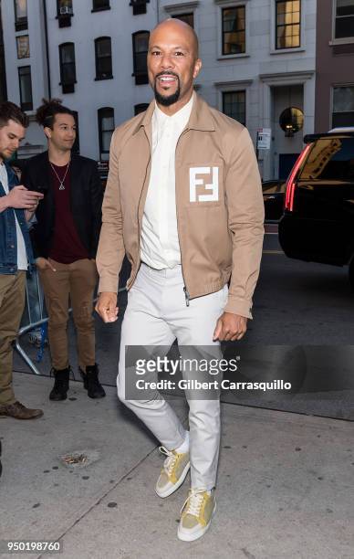 Musician Common arriving to the screening of 'All About Nina' during the 2018 Tribeca Film Festival at SVA Theatre on April 22, 2018 in New York City.