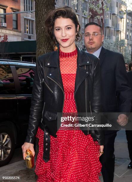 Actress Mary Elizabeth Winstead arriving to the screening of 'All About Nina' during the 2018 Tribeca Film Festival at SVA Theatre on April 22, 2018...