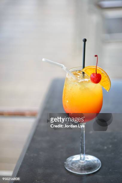 fruit punch - cocktail and mocktail stock pictures, royalty-free photos & images