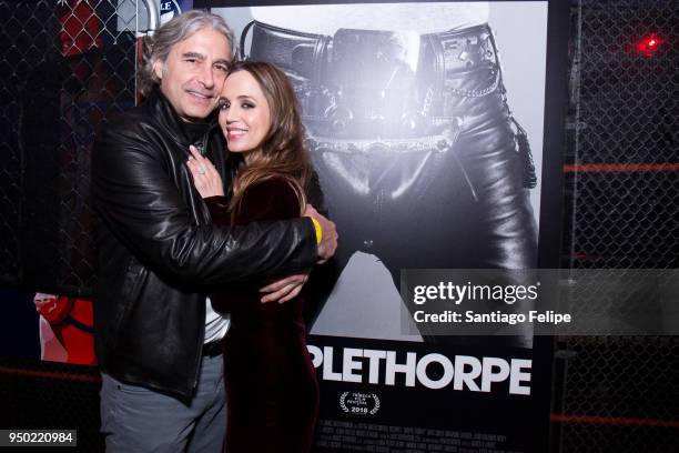 Peter Palandjian and Eliza Dushku attend the "Mapplethorpe" After Partyat The Eagle on April 22, 2018 in New York City.