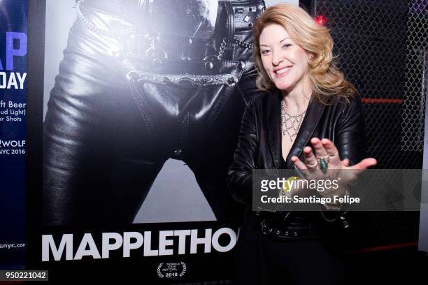 Ondi Timoner attends the "Mapplethorpe" After Party at The Eagle on April 22, 2018 in New York City.