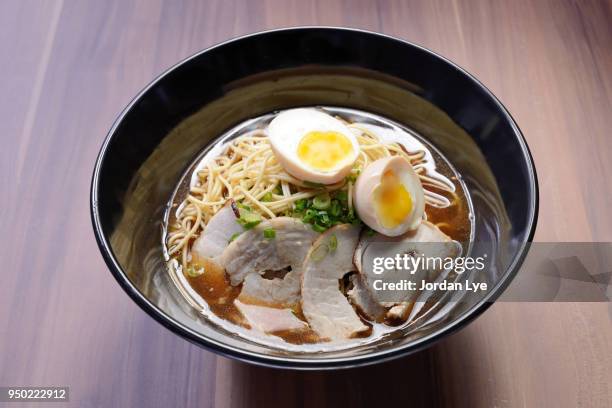 japanese ramen soup - noodle soup stock pictures, royalty-free photos & images