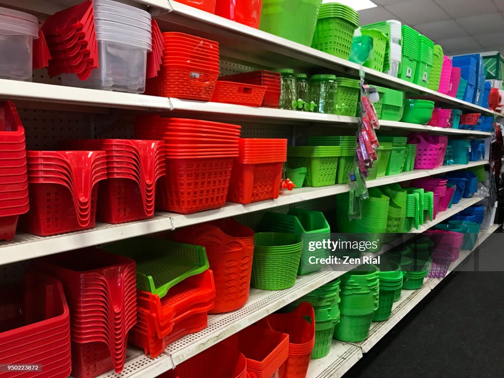 Plastic Ware Display In A Store High-Res Stock Photo - Getty Images