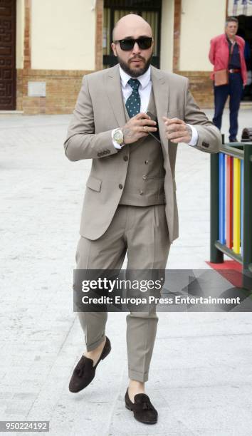 Kiko Rivera attends the christening of his daughter Carlota Rivera on April 21, 2018 in Seville, Spain.