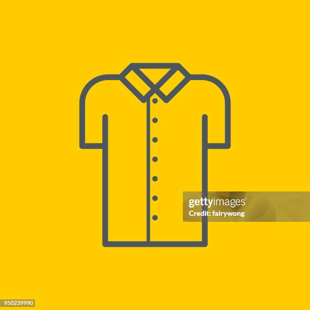 shirt icon - folded shirt stock illustrations