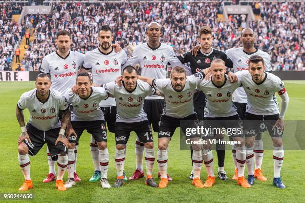 Dusko Tosic of Besiktas JK , Alvaro Negredo Sanchez of Besiktas JK , Anderson Souza Conceicao of Besiktas JK , goalkeeper Fabricio Agosto Ramirez of...