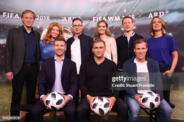 Gerhard Delling, Palina Rojinski, Matthias Opdenhoevel, Julia Scharf, Alexander Bommes, and Jessy Wellmer. Thomas Hitzlsperger, Stefan Kuntz and...