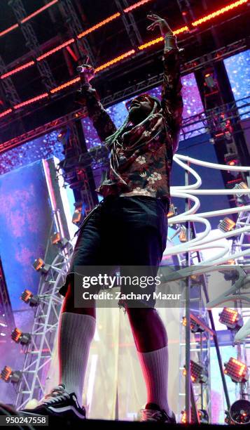 Ty Dolla Sign performs onstage during the 2018 Coachella Valley Music and Arts Festival at the Empire Polo Field on April 22, 2018 in Indio,...