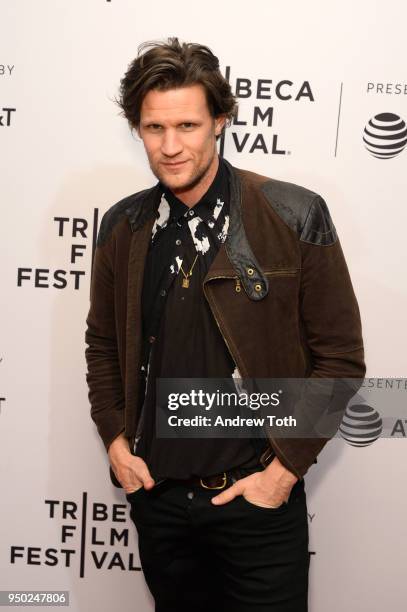 Matt Smith attends the 'Mapplethorpe' premiere during the 2018 Tribeca Film Festival at SVA Theatre on April 22, 2018 in New York City.