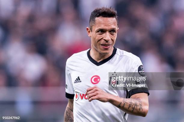 Adriano Correia Claro of Besiktas JK during the Turkish Spor Toto Super Lig football match between Besiktas JK and Evkur Yeni Malatyaspor on April...