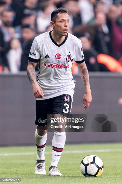 Adriano Correia Claro of Besiktas JK during the Turkish Spor Toto Super Lig football match between Besiktas JK and Evkur Yeni Malatyaspor on April...