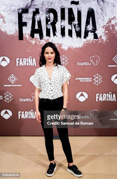 Jana Perez attends 'Farina' Madrid Photocall on April 23, 2018 in Madrid, Spain.