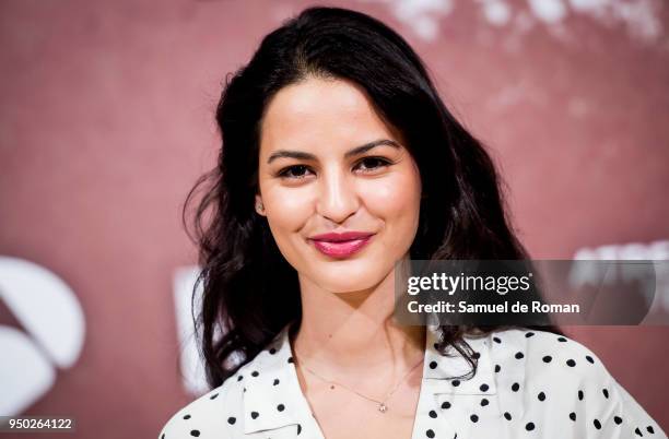 Jana Perez attends 'Farina' Madrid Photocall on April 23, 2018 in Madrid, Spain.