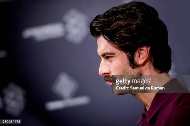 Javier Rey attends 'Farina' Madrid Photocall on April 23, 2018 in Madrid, Spain.