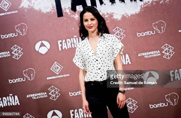 Jana Perez attends 'Farina' Madrid Photocall on April 23, 2018 in Madrid, Spain.
