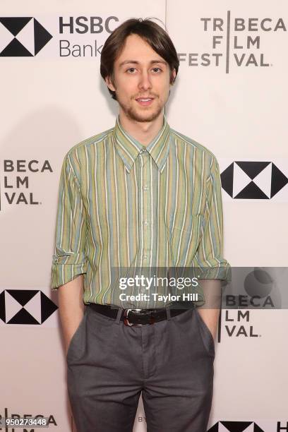 Owen Campbell Lane attends the premiere of "The Miseducation of Cameron Post" during the 2018 Tribeca Film Festival at Borough of Manhattan Community...