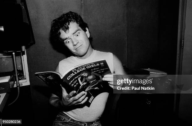 Portrait of actor Butch Patrick at WLS Radio in Chicago, Illinois, October 28, 1983.