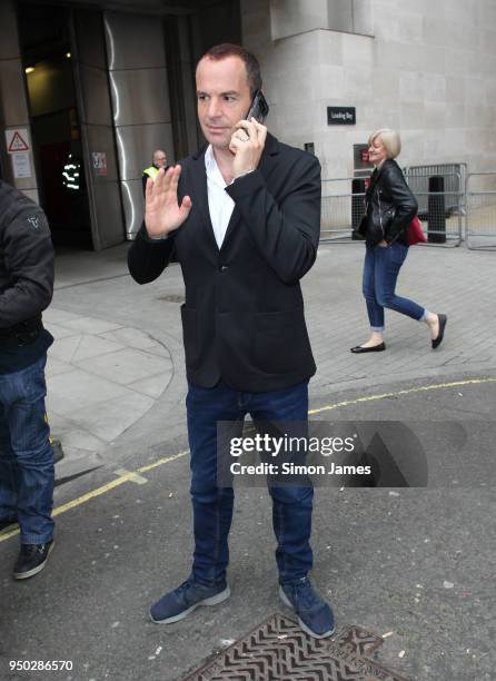 Martin Lewis seen at the BBC on April 23, 2018 in London, England.