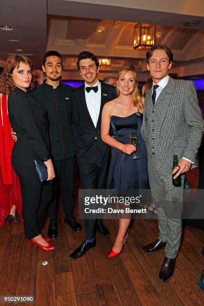 Hannah Britland , Harry RIchardson and guests attend the British Academy Television Craft Awards held at The Brewery on April 22, 2018 in London,...
