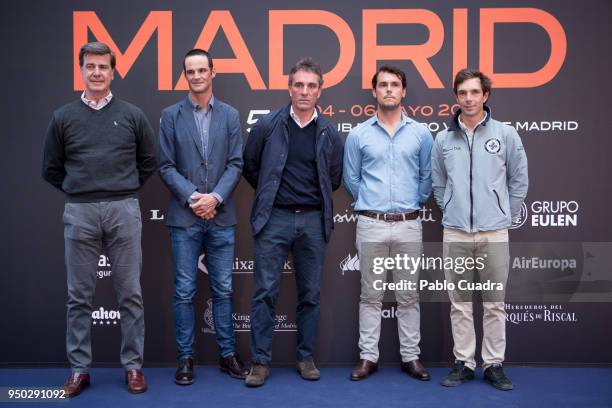 Cayetano Martinez de Irujo , Jose Bono Rodriguez , Eduardo Alvarez Aznar , Alvaro Arrieta and Sergio Alvarez Moya attend the 'Longines Global...