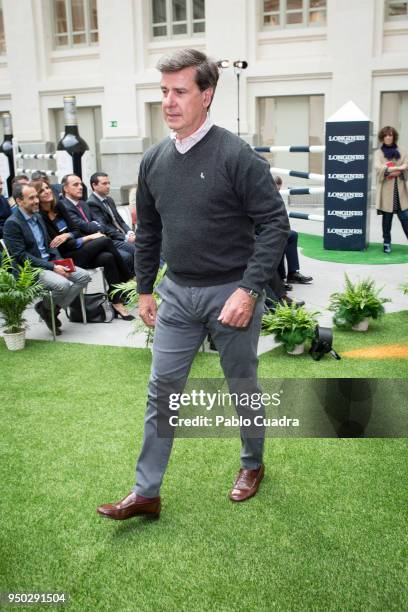 Cayetano Martinez de Irujo attends the 'Longines Global Champions Tour Gran Premio de Madrid' presentation at 'Palacio de Cristal' on April 23, 2018...