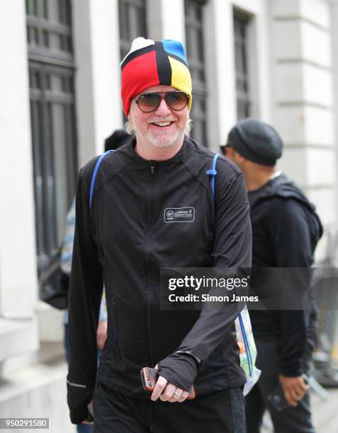 Chris Evans seen at the BBC studios on April 23, 2018 in London, England.