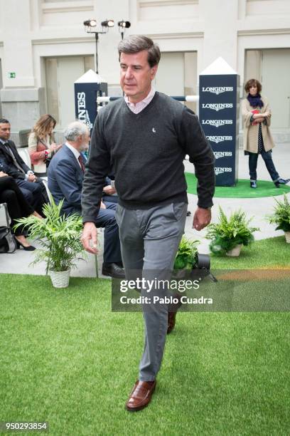 Cayetano Martinez de Irujo attends the 'Longines Global Champions Tour Gran Premio de Madrid' presentation at 'Palacio de Cristal' on April 23, 2018...