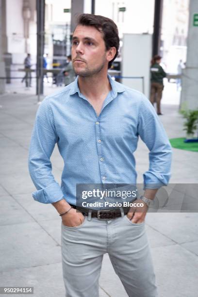 Sergio Alvarez Moya is seen on April 23, 2018 in Madrid, Spain.