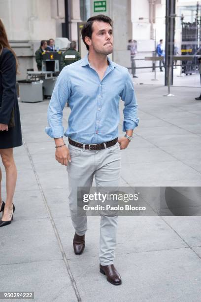 Sergio Alvarez Moya is seen on April 23, 2018 in Madrid, Spain.