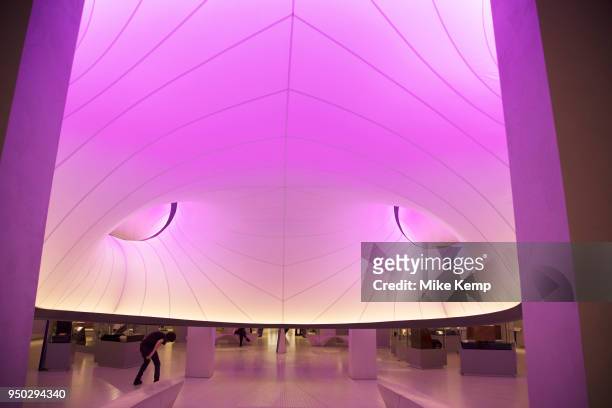 Mathematics exhibit with gallery designed by Zaha Hadid Architects at the Science Museum in London, England, United Kingdom. The Science Museum was...