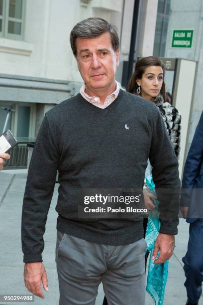 Cayetano Martinez de Irujo is seen on April 23, 2018 in Madrid, Spain.