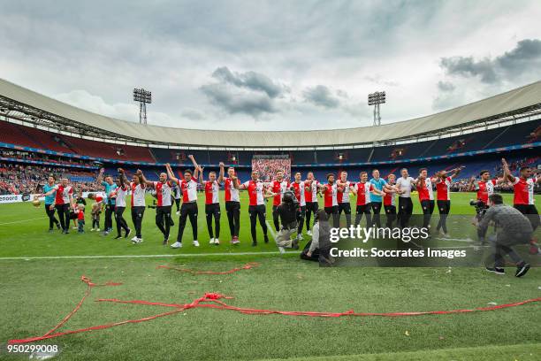 Bart Nieuwkoop of Feyenoord, Sven van Beek of Feyenoord, Jeremiah St Juste of Feyenoord, Ridgecciano Haps of Feyenoord, Jan Arie van der Heijden of...