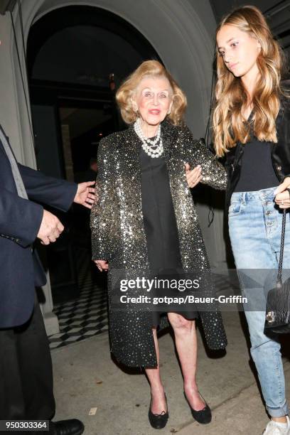 Barbara Davis is seen on April 22, 2018 in Los Angeles, California.