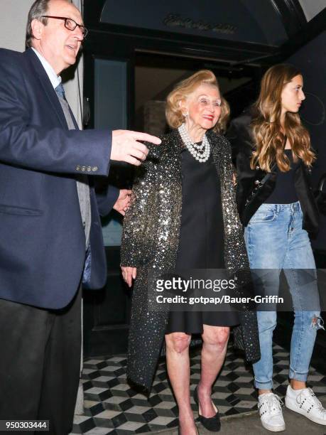 Barbara Davis is seen on April 22, 2018 in Los Angeles, California.