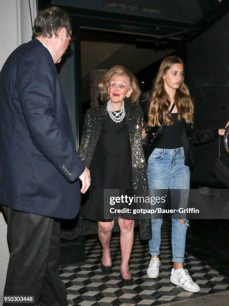 Barbara Davis is seen on April 22, 2018 in Los Angeles, California.