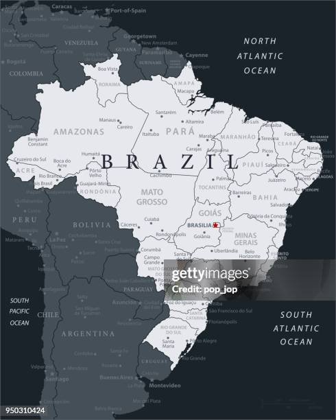 19 - brazil - black gray 10 - curitiba stock illustrations