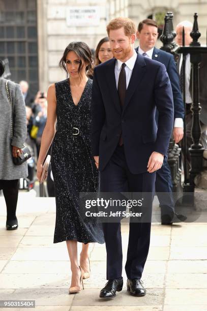 Prince Harry and Meghan Markle attend the 25th Anniversary Memorial Service to celebrate the life and legacy of Stephen Lawrence at St...