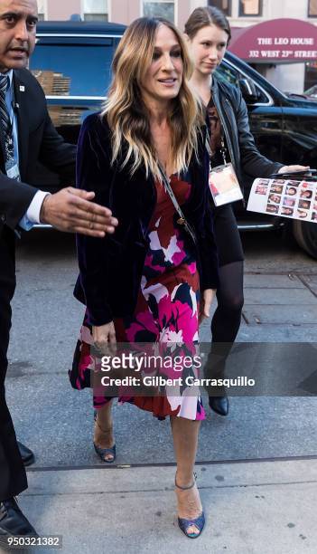 Actress Sarah Jessica Parker arriving to the screening of 'To Dust' during the 2018 Tribeca Film Festival at SVA Theatre on April 22, 2018 in New...