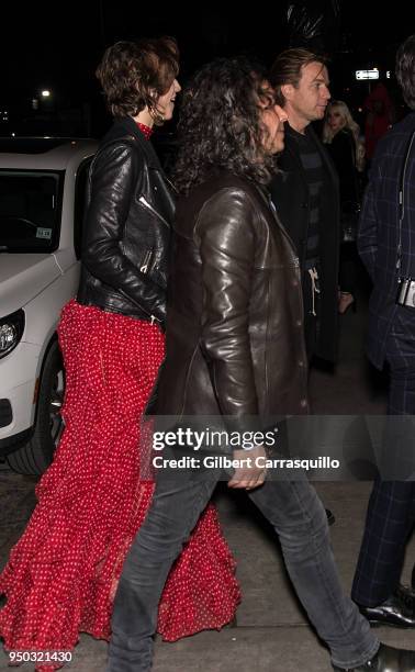 Actors Mary Elizabeth Winstead and Ewan McGregor arriving to the 2018 Tribeca Film Festival After-Party For All About Nina, Hosted By Don Julio At...