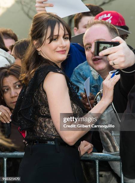 Actress Emily Mortimer arriving to the screening of 'To Dust' during the 2018 Tribeca Film Festival at SVA Theatre on April 22, 2018 in New York City.