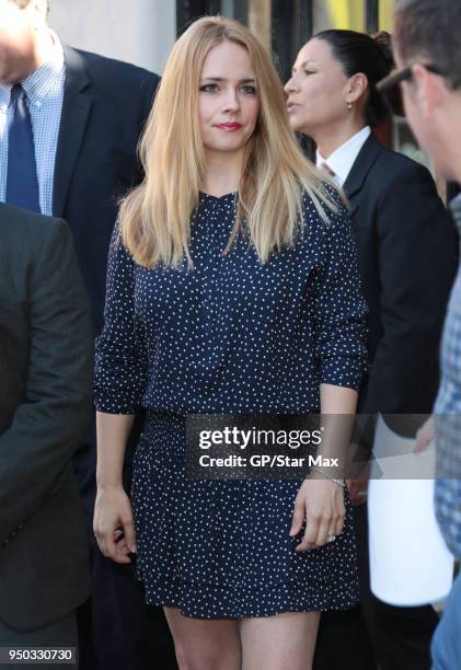 Jessica Barth is seen on April 22, 2018 in Los Angeles, CA.