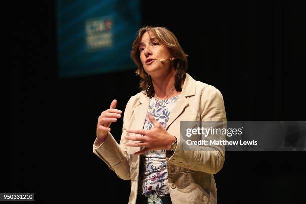 Dame Katherine Grainger pictured during the LTA Women's Conference at the Birmingham ICC on April 23, 2018 in Birmingham, England.